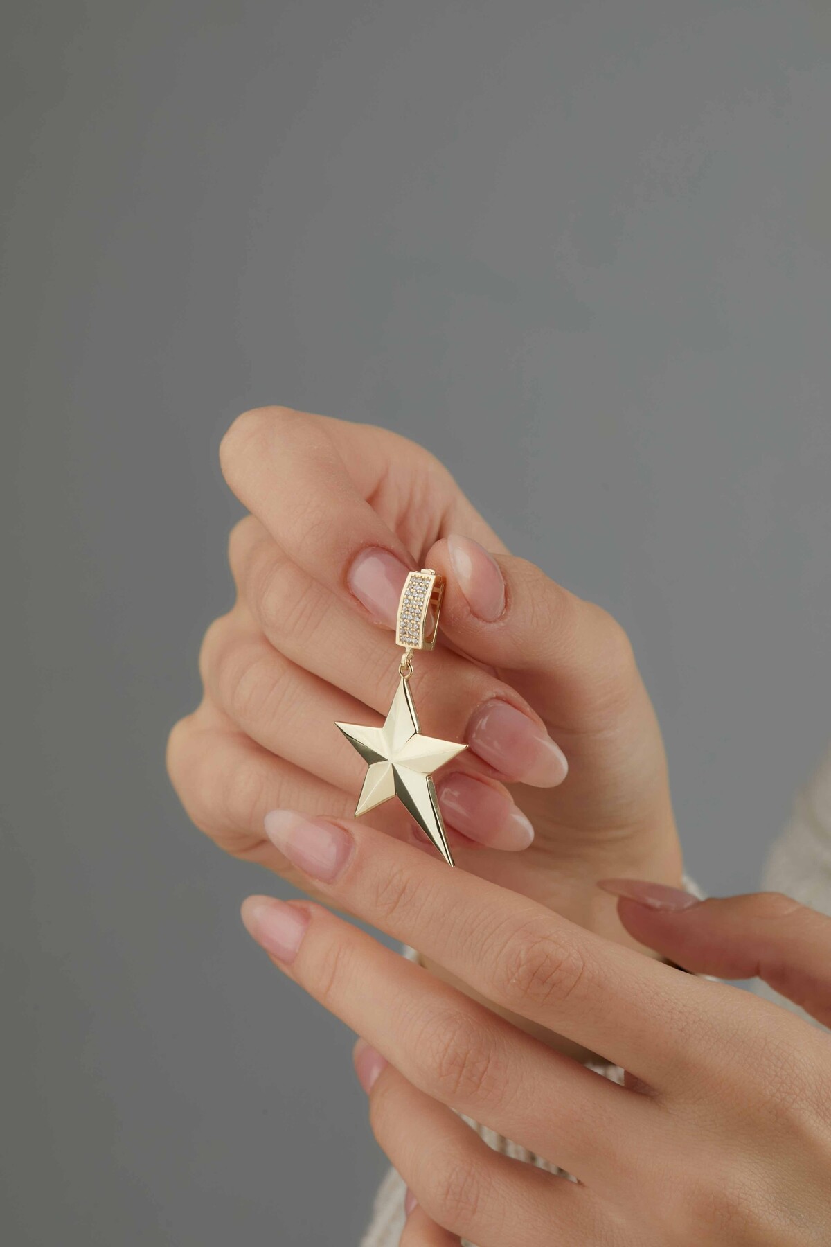 14 Ayar Altın Yıldız Kolye Ucu