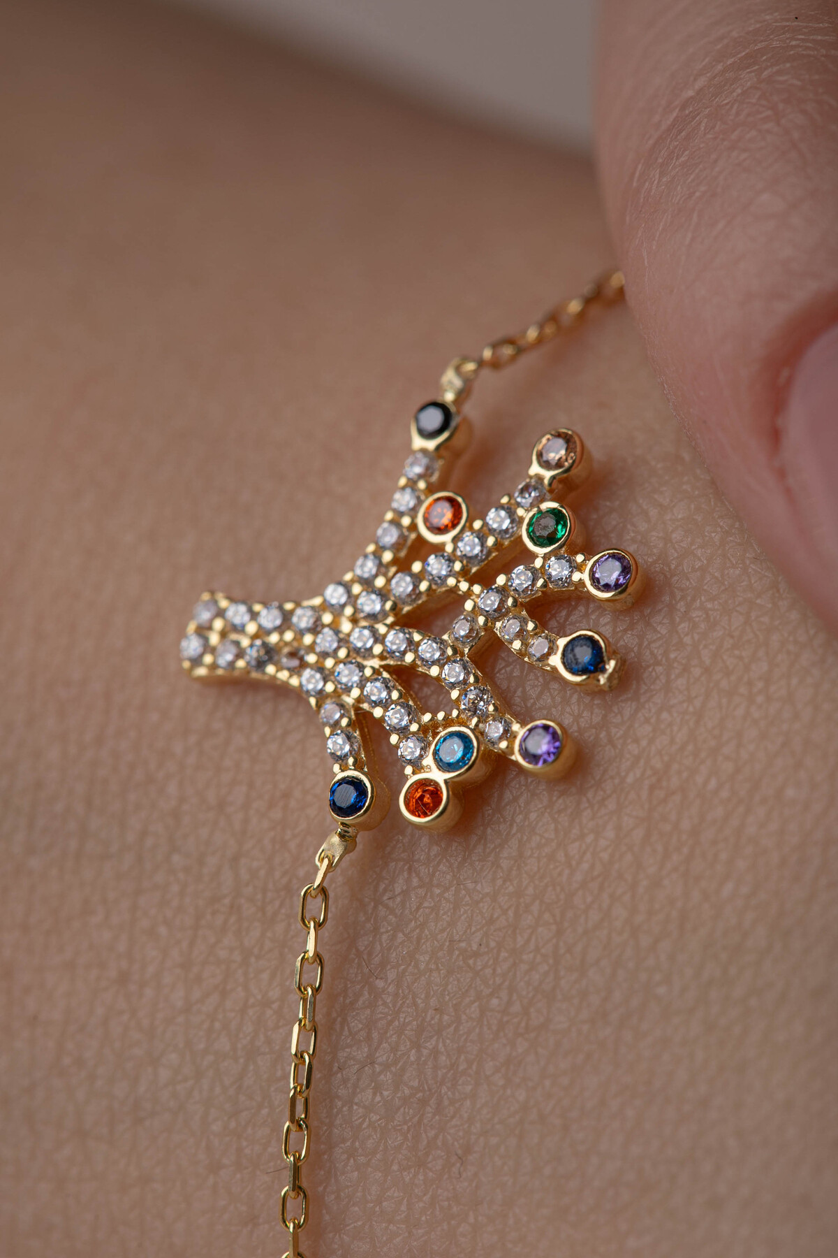 14 Ayar Altın Ağaç Bileklik