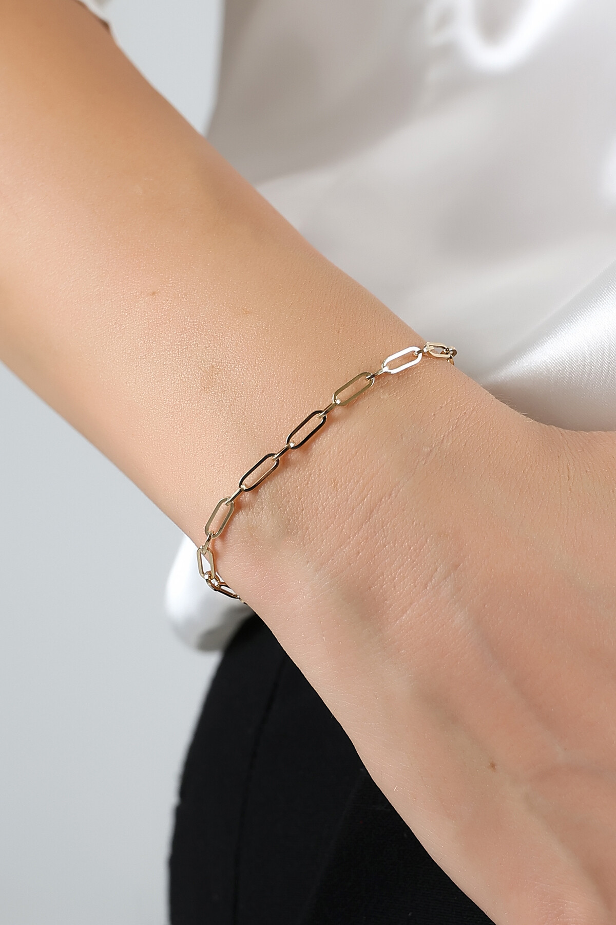 14 Ayar Altın Ataç Zincir Bileklik