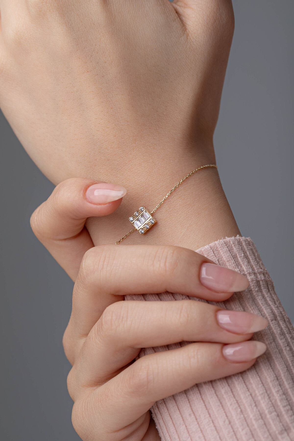 14 Ayar Altın Baget Bileklik