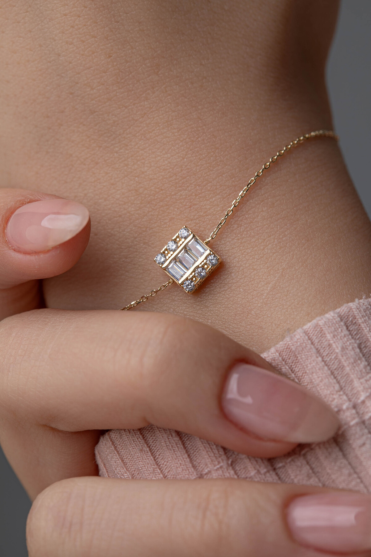 14 Ayar Altın Baget Bileklik