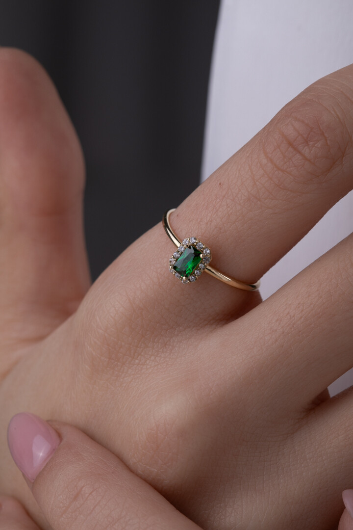 14 Ayar Altın Baget Yüzük