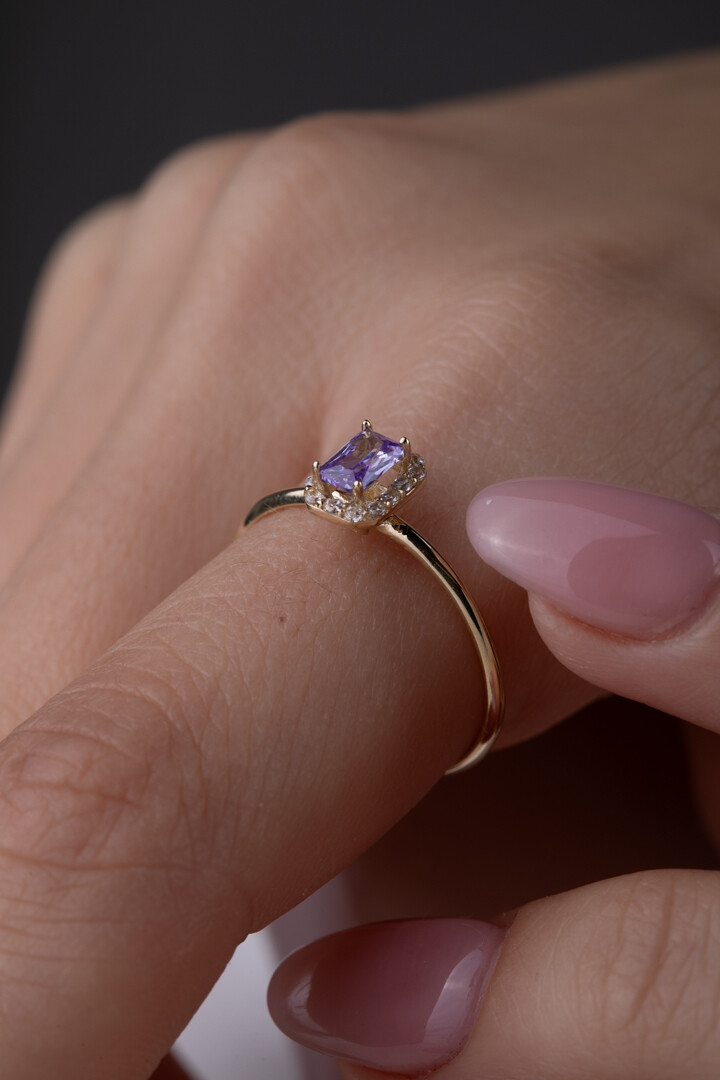 14 Ayar Altın Baget Yüzük