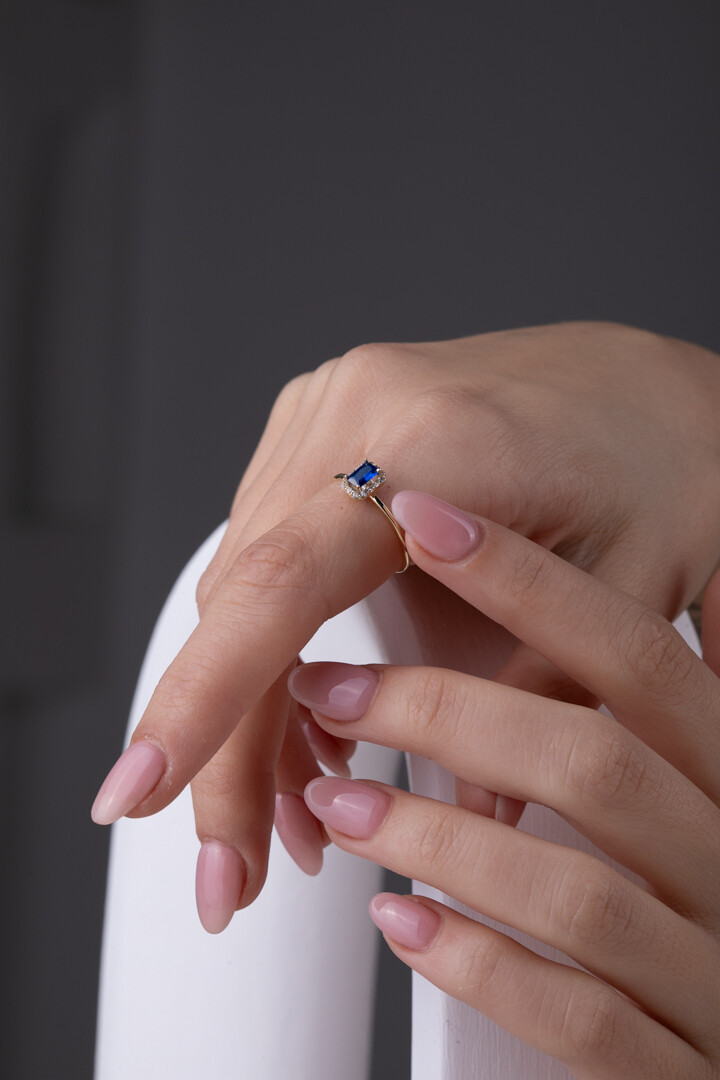 14 Ayar Altın Baget Yüzük