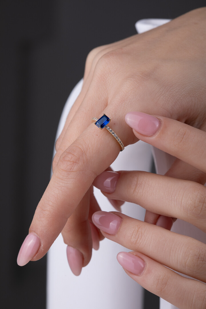 14 Ayar Altın Baget Yüzük