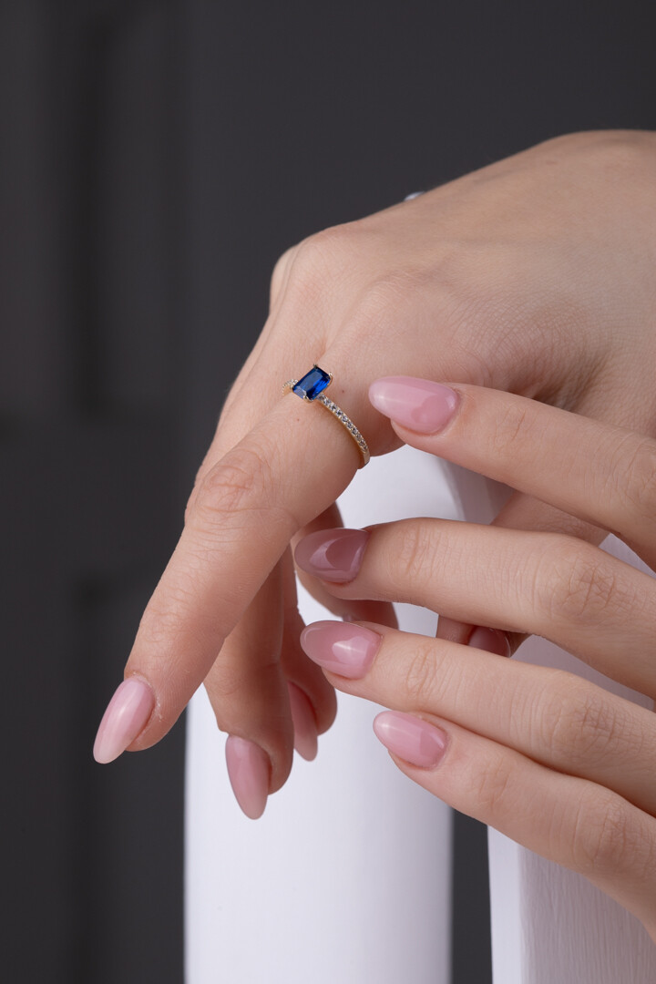 14 Ayar Altın Baget Yüzük