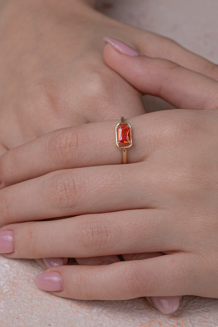 14 Ayar Altın Baget Yüzük