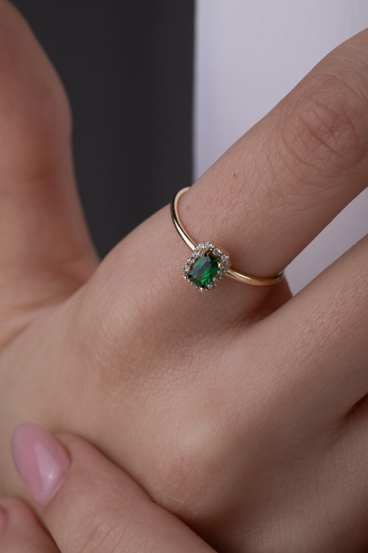 14 Ayar Altın Baget Yüzük