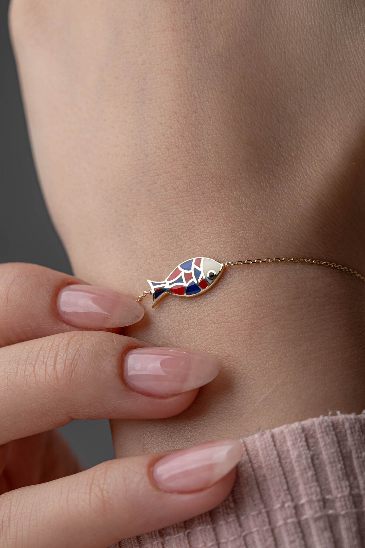 14 Ayar Altın Balık Bileklik