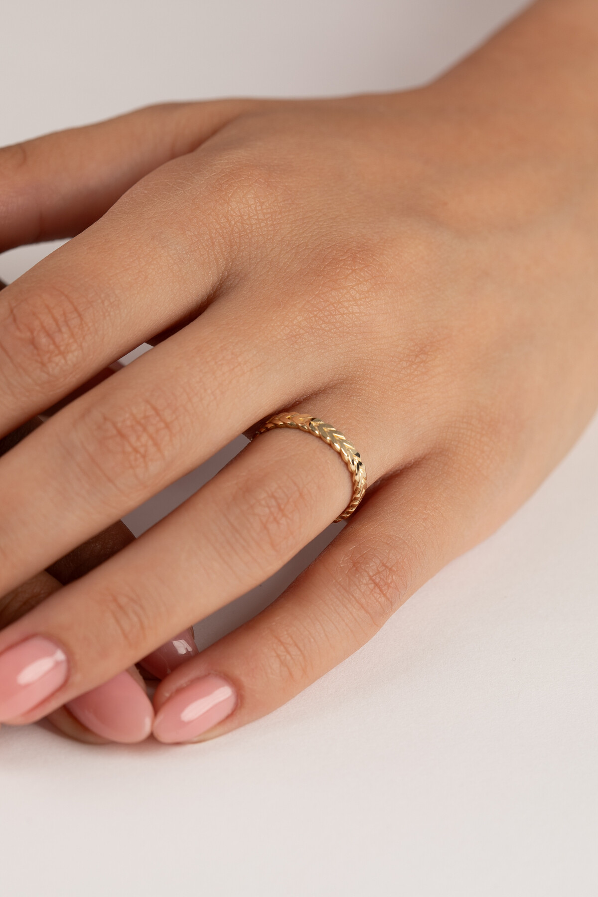 14 Ayar Altın Başak Yüzük