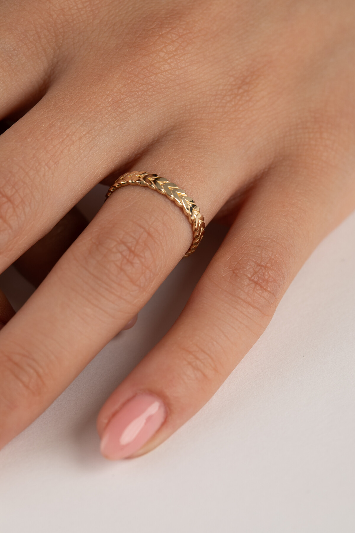 14 Ayar Altın Başak Yüzük