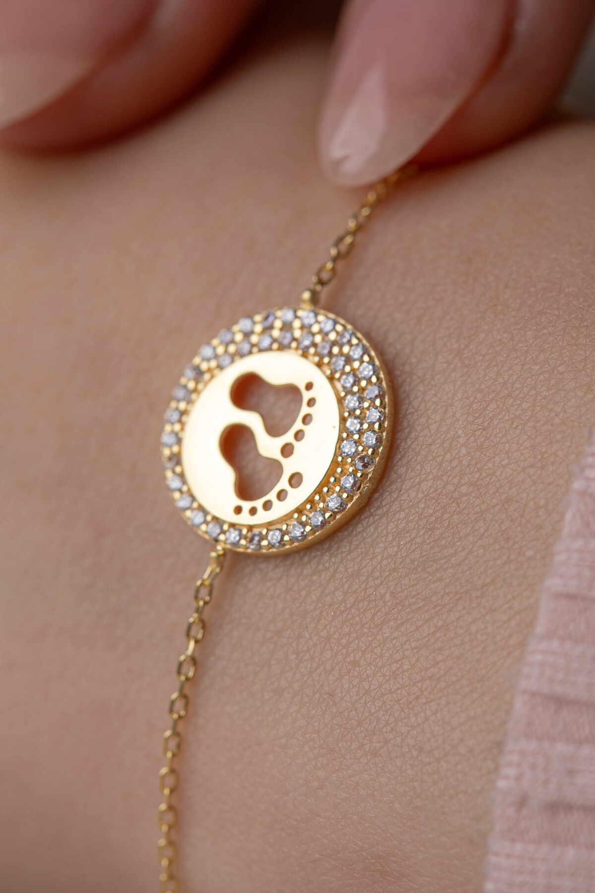 14 Ayar Altın Bebek Ayak Bileklik