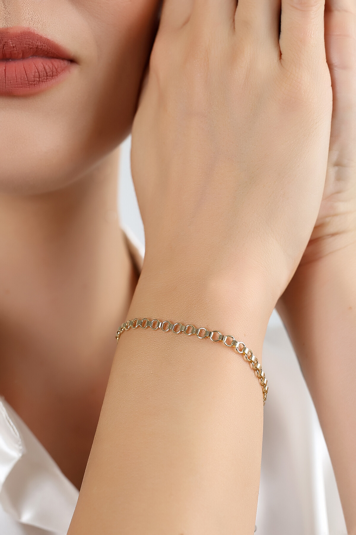 14 Ayar Altın Doç Zincir Bileklik