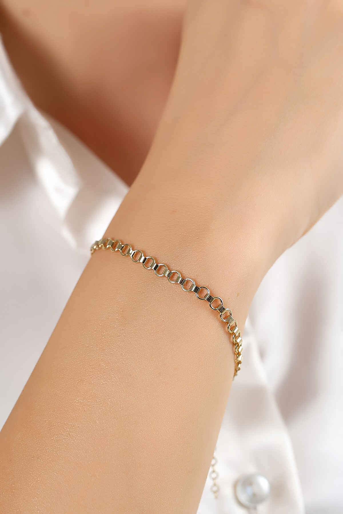 14 Ayar Altın Doç Zincir Bileklik