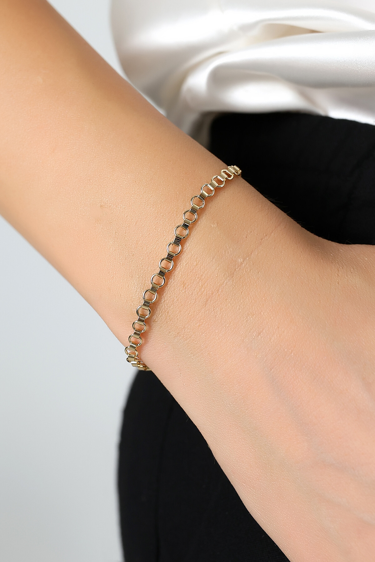 14 Ayar Altın Doç Zincir Bileklik