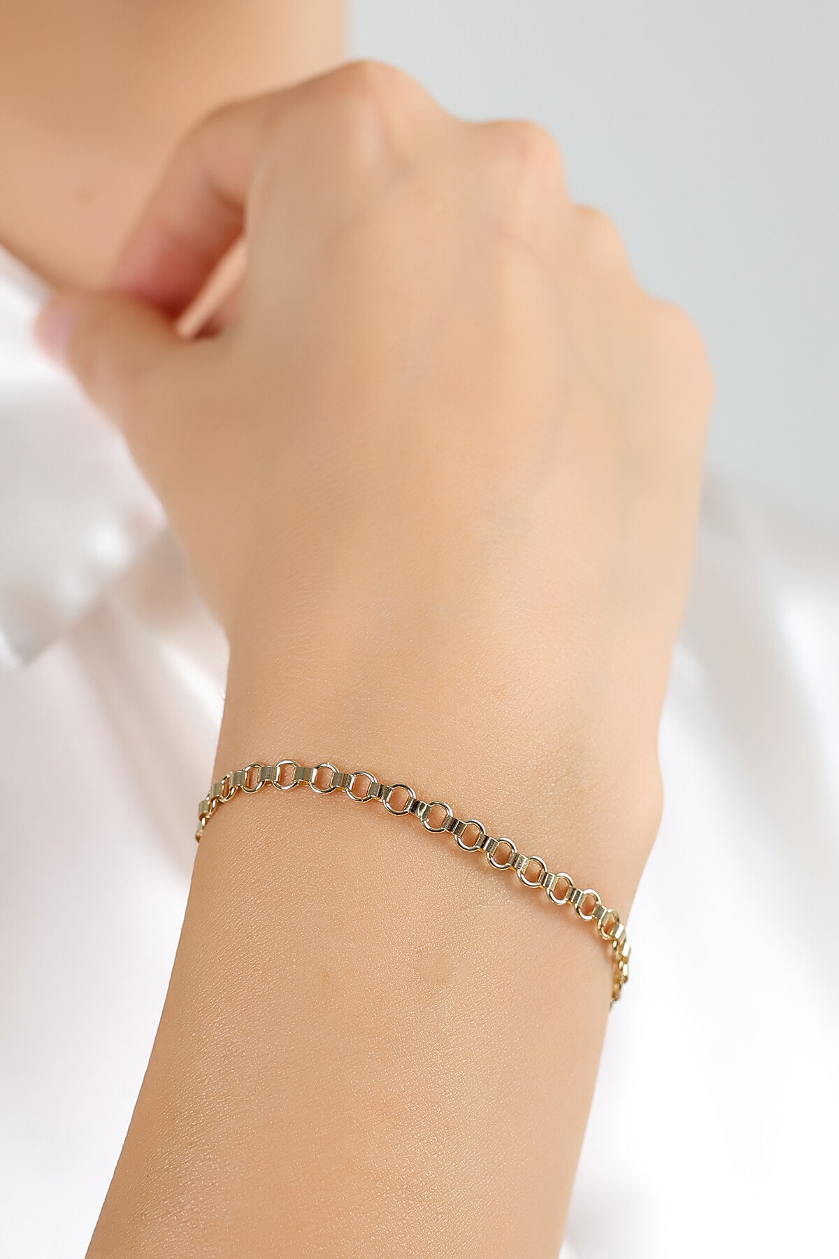 14 Ayar Altın Doç Zincir Bileklik