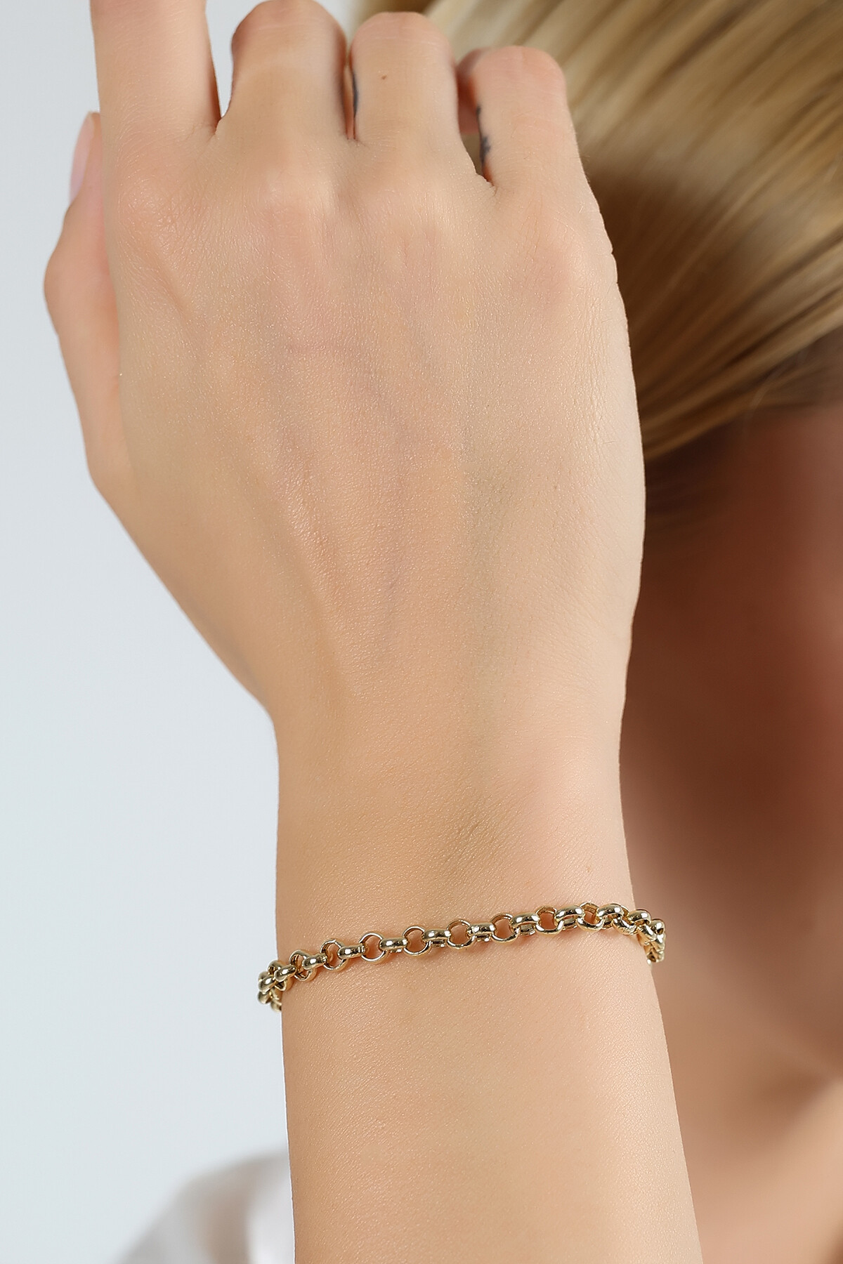 14 Ayar Altın Doch Zincir Bileklik