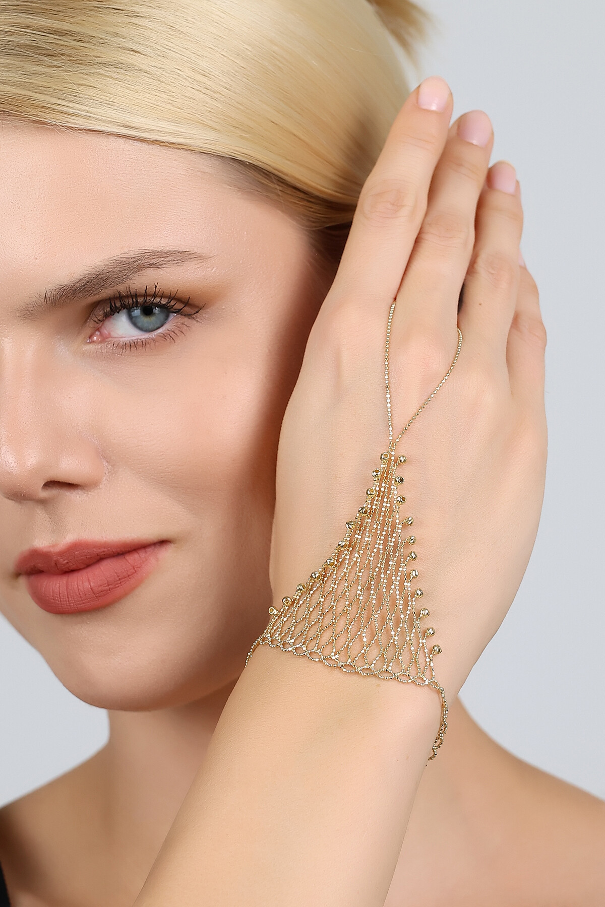 14 Ayar Altın Dorika Örgülü Tasarım Şahmeran