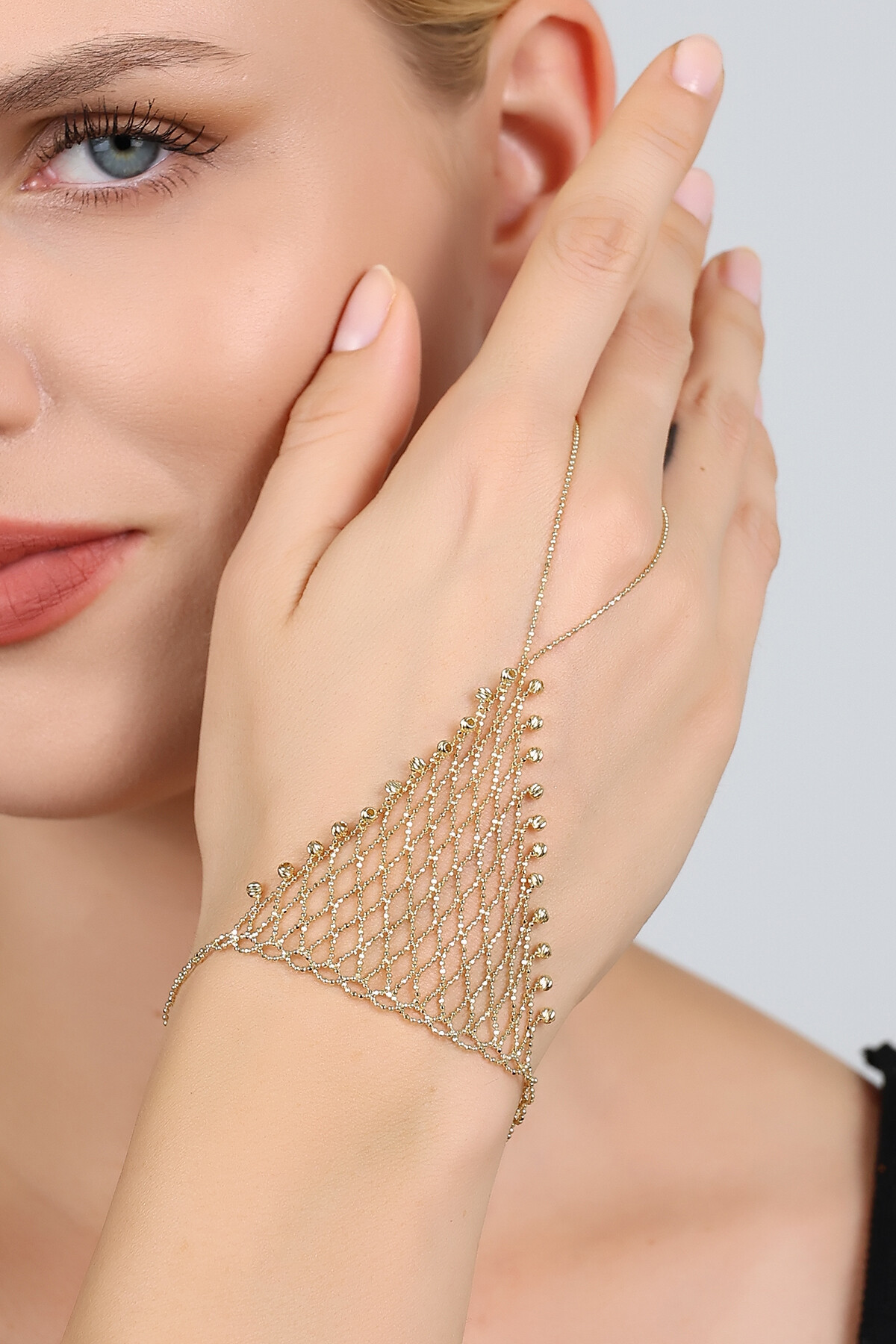 14 Ayar Altın Dorika Örgülü Tasarım Şahmeran