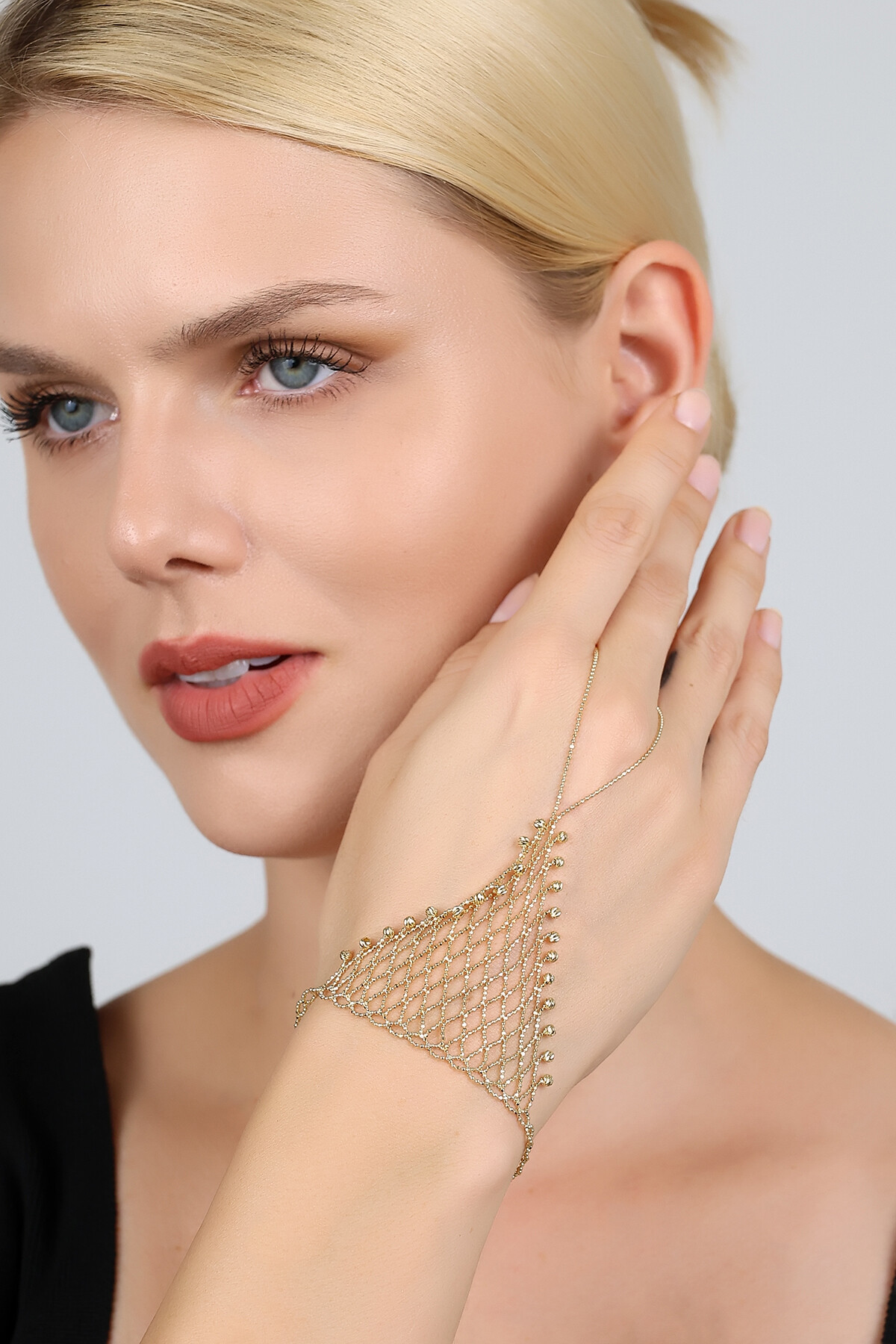 14 Ayar Altın Dorika Örgülü Tasarım Şahmeran