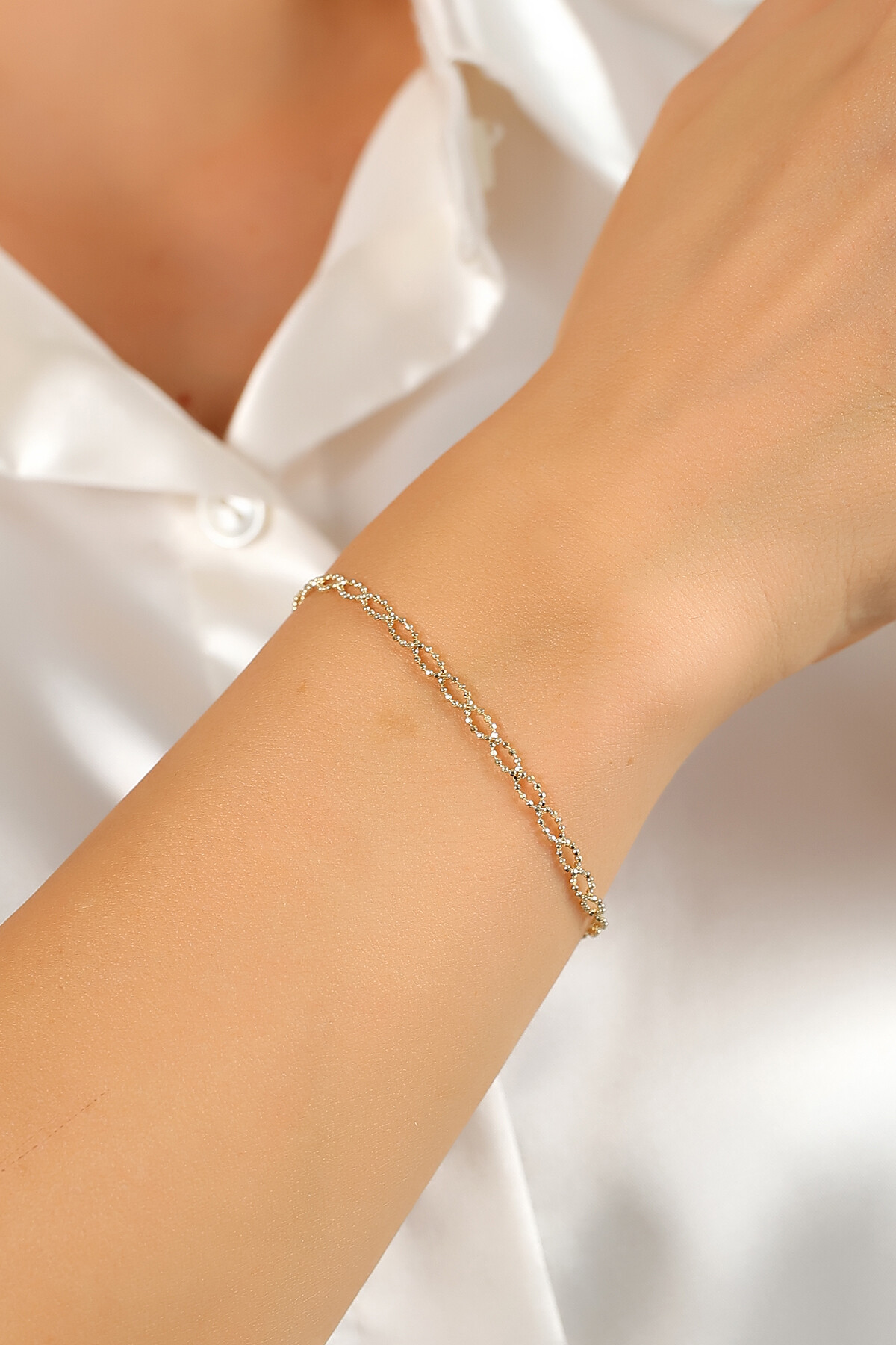 14 Ayar Altın Golf Zincir Bileklik