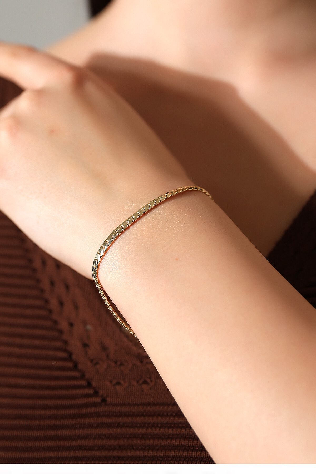 14 Ayar Altın Gurmet Bileklik