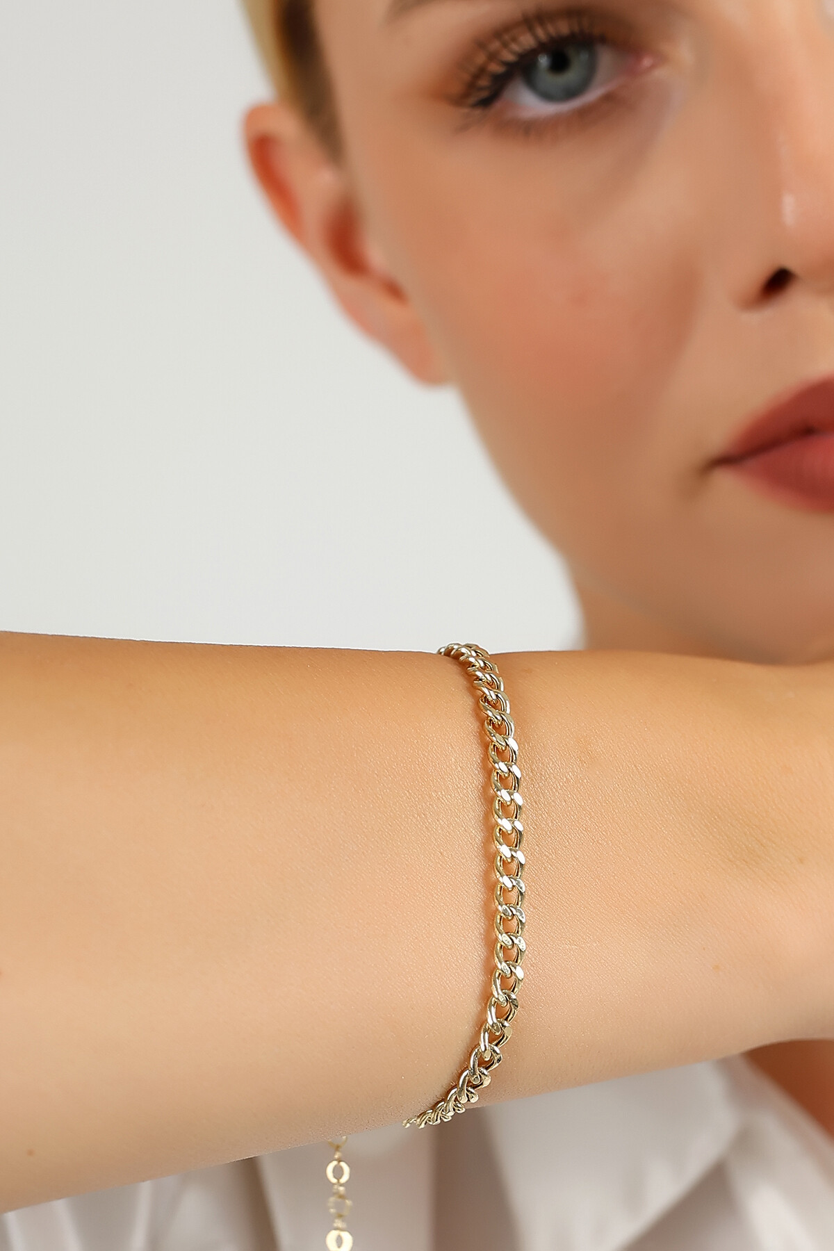 14 Ayar Altın Gurmet Zincir Bileklik