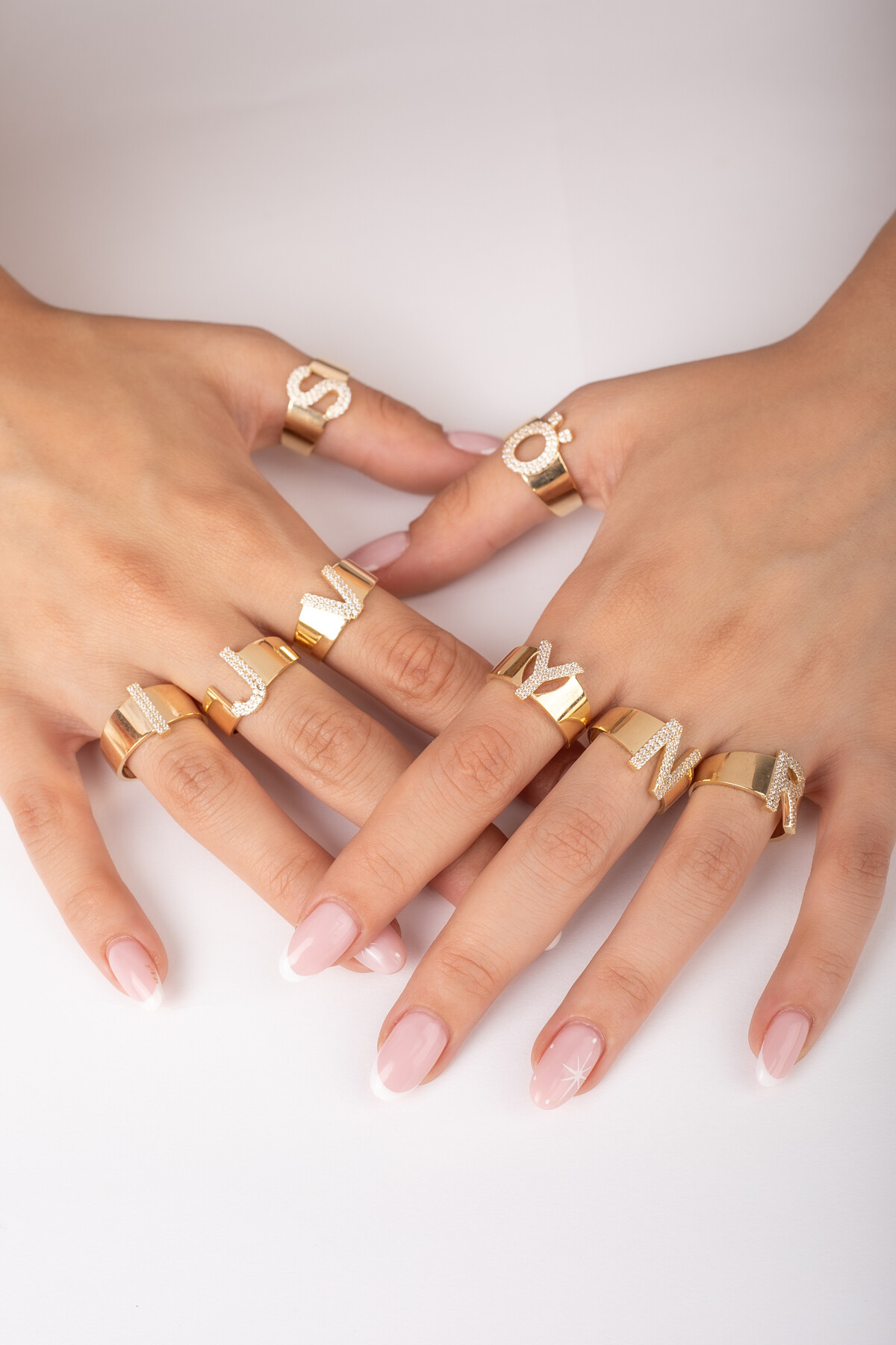 14 Ayar Altın Harf Yüzük