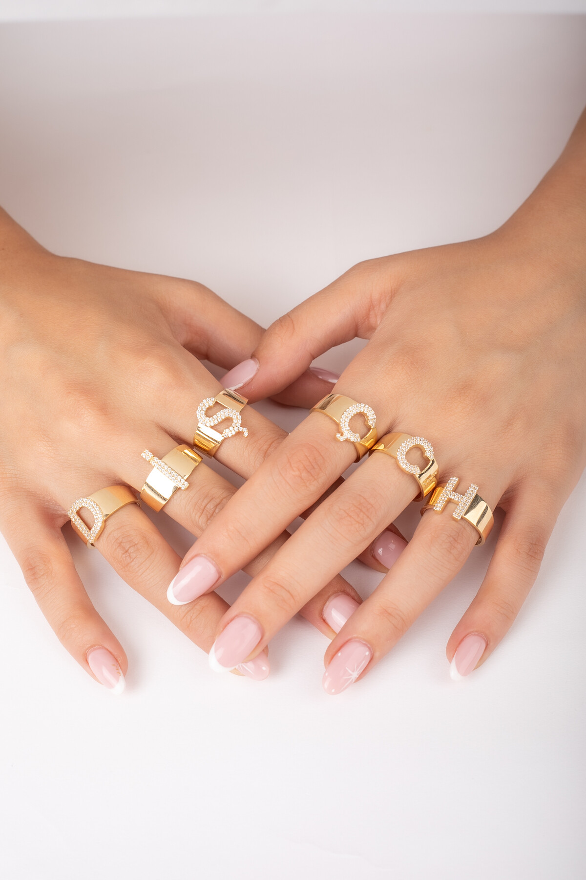 14 Ayar Altın Harf Yüzük