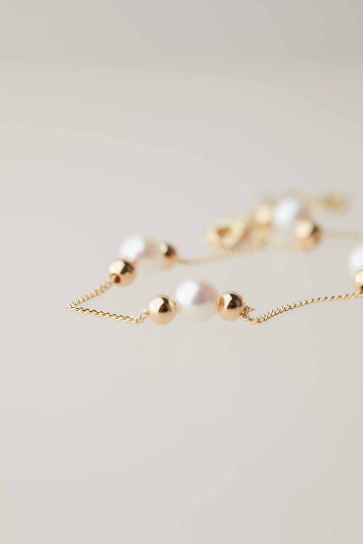 14 Ayar Altın İnci Bileklik