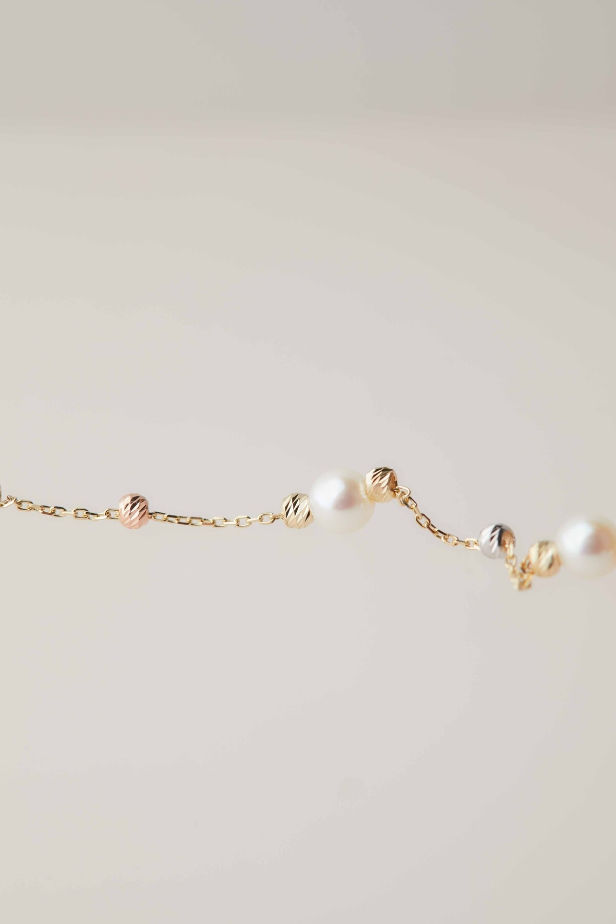 14 Ayar Altın İnci Bileklik