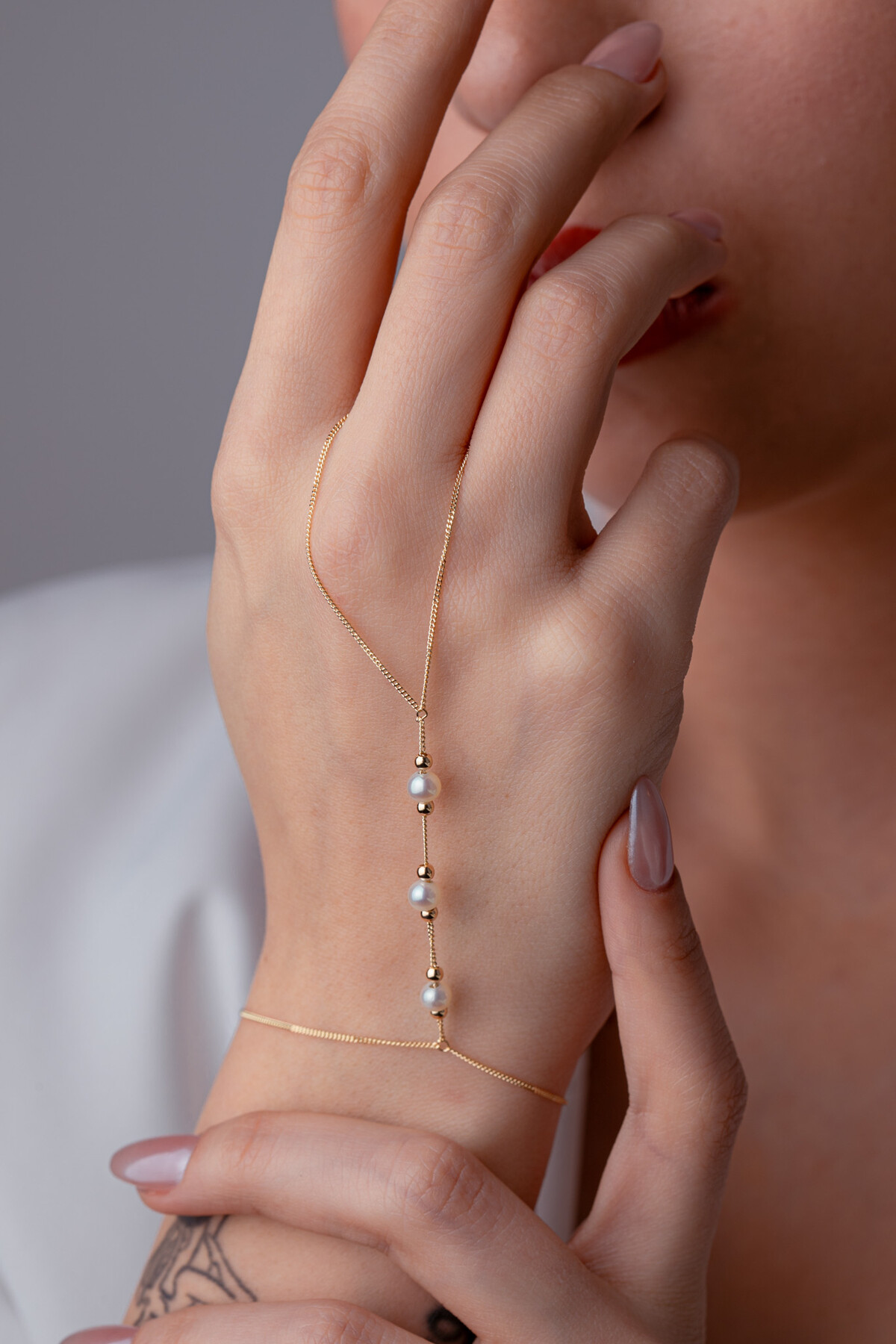 14 Ayar Altın İnci Şahmeran