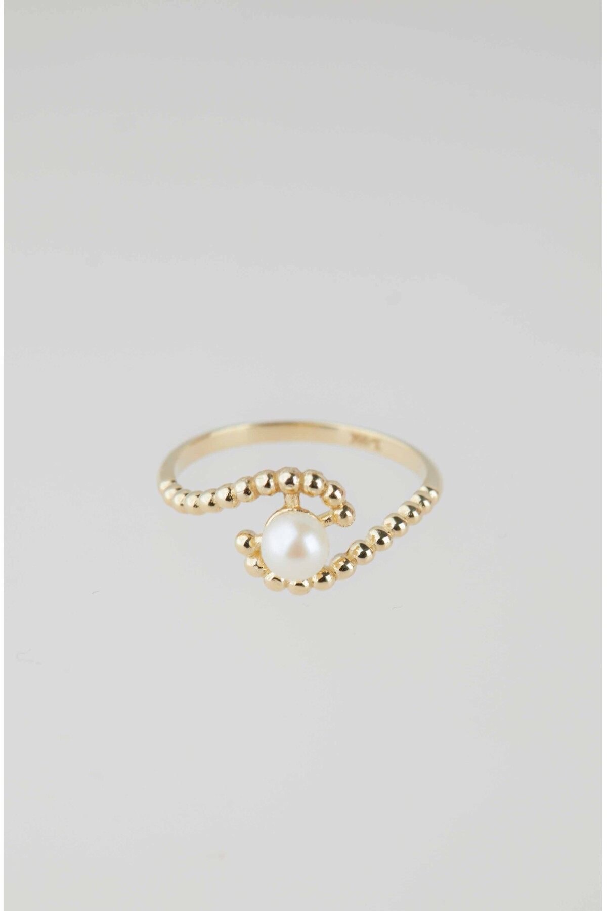 14 Ayar Altın İnci Yüzük