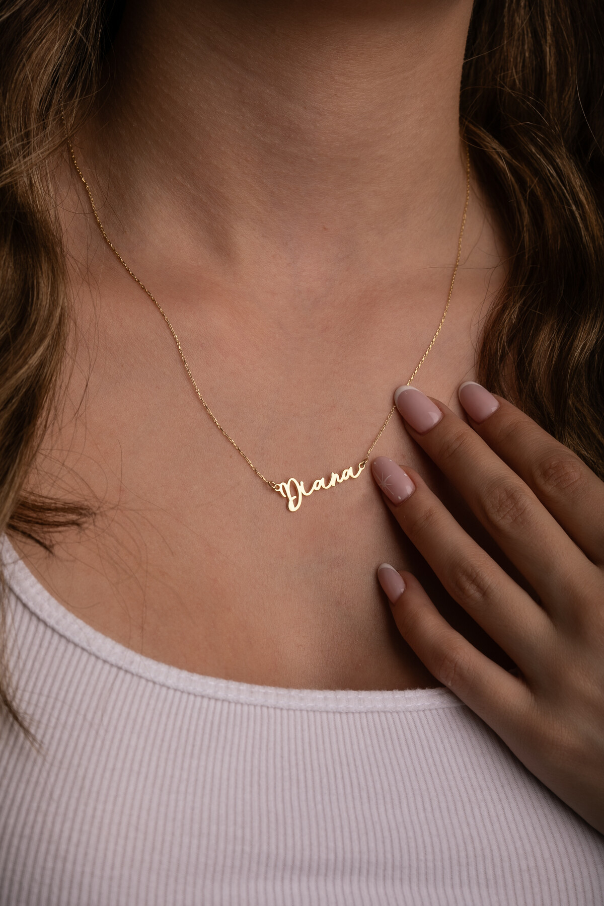 14 Ayar Altın İsimli Kolye