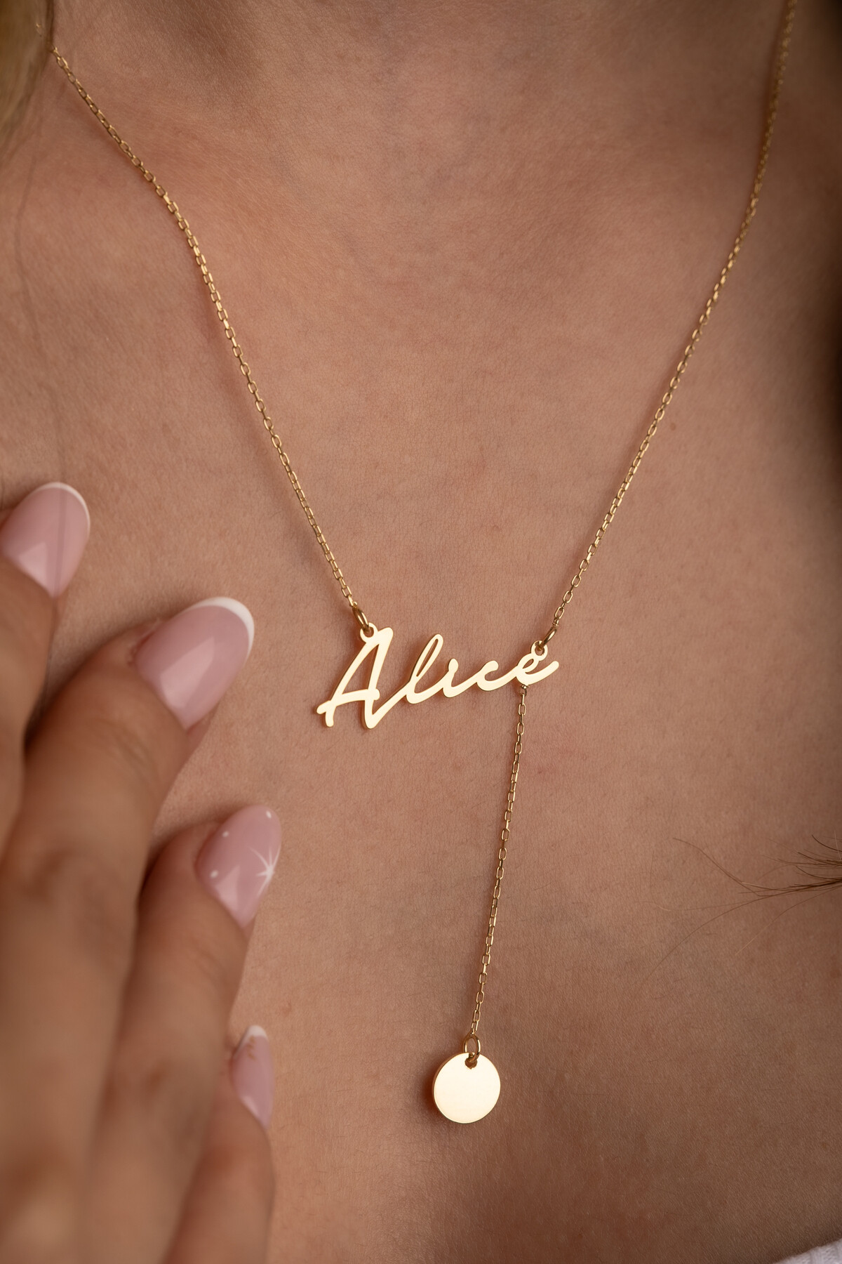 14 Ayar Altın İsimli Kolye