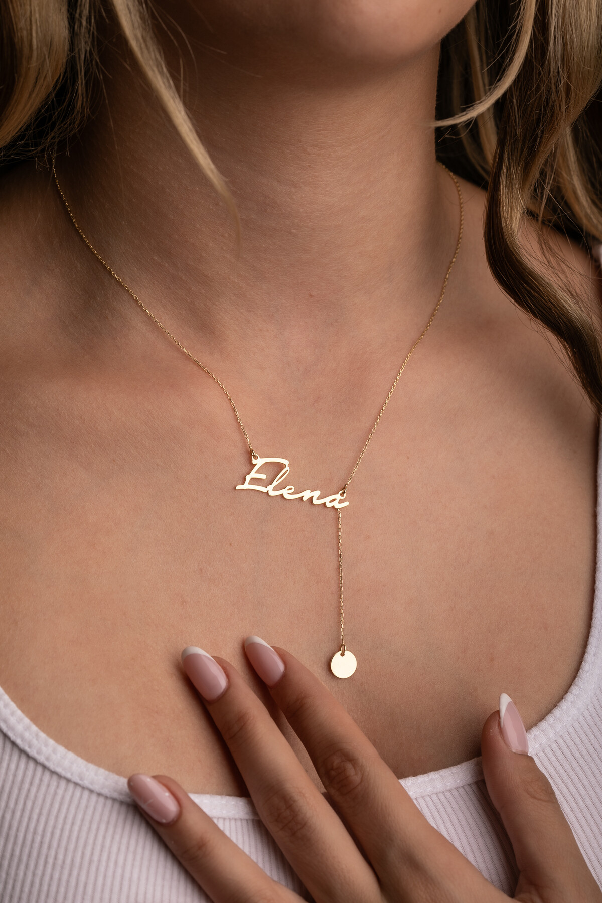 14 Ayar Altın İsimli Kolye