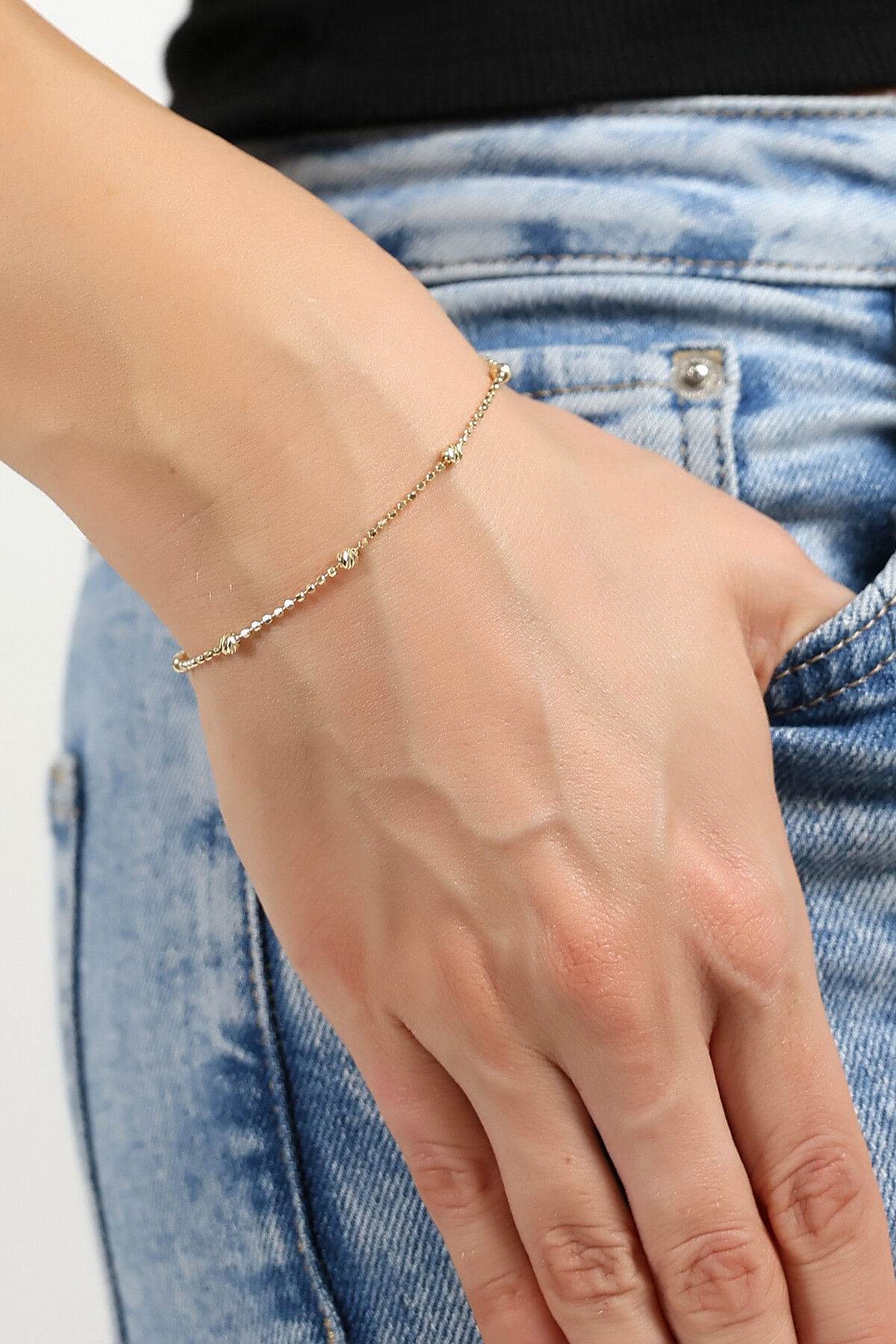 14 Ayar Altın İtalyan Dorika Bileklik