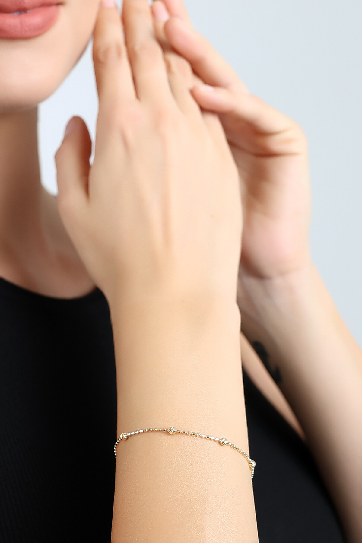 14 Ayar Altın İtalyan Dorika Bileklik