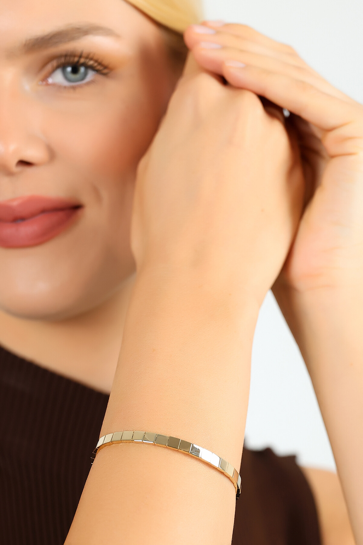 14 Ayar Altın İtalyan Vagon Bileklik