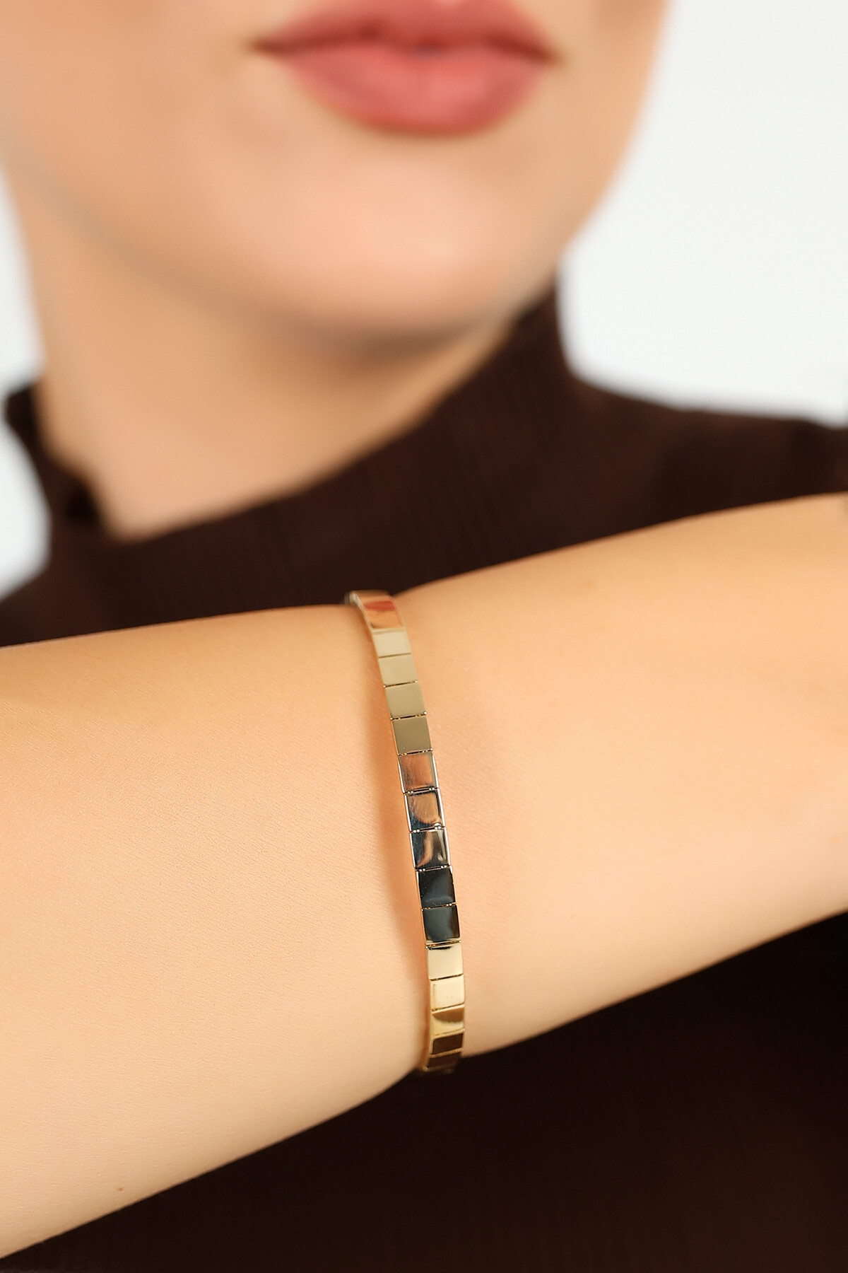 14 Ayar Altın İtalyan Vagon Bileklik