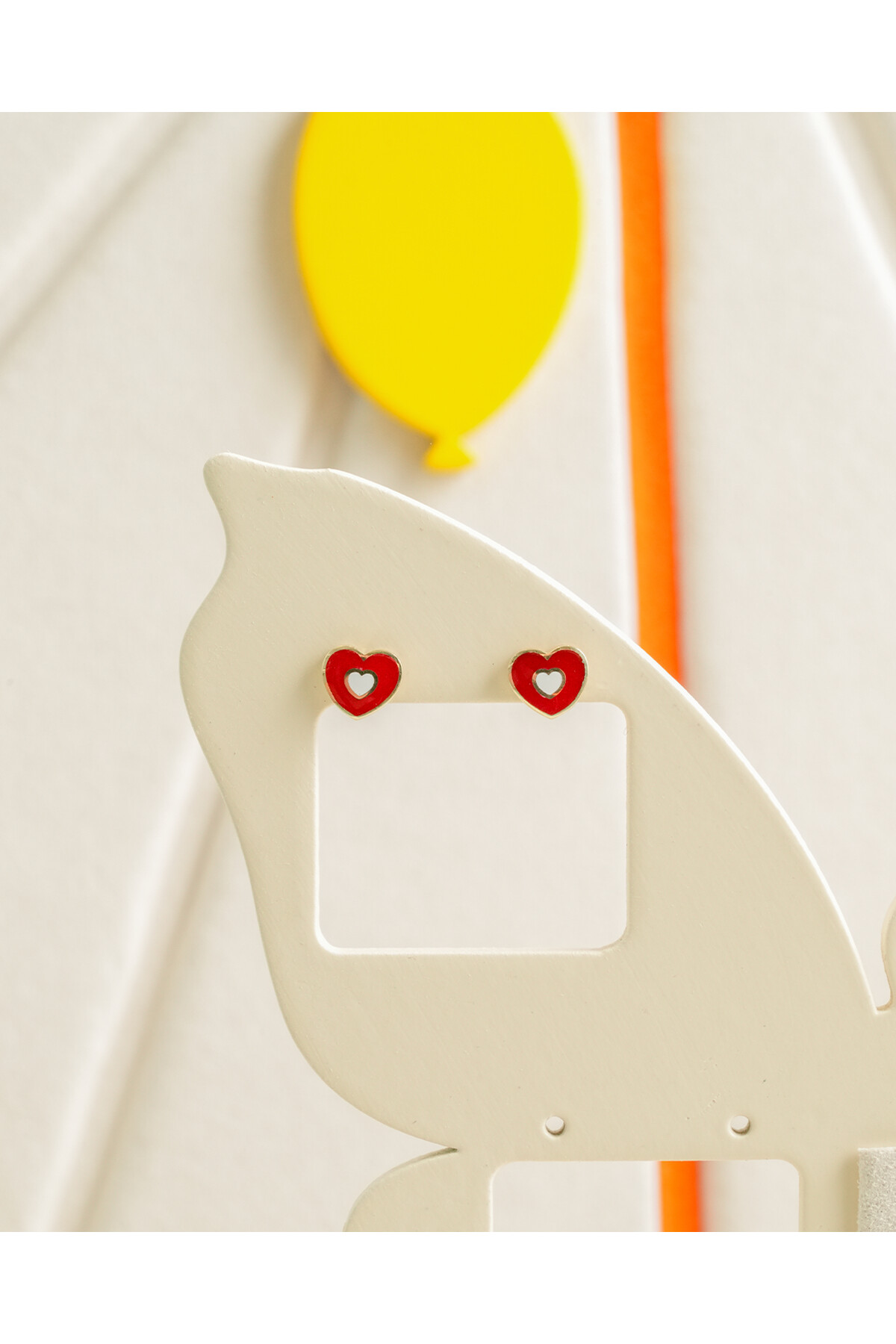 14 Ayar Altın Kalp Çocuk Küpe