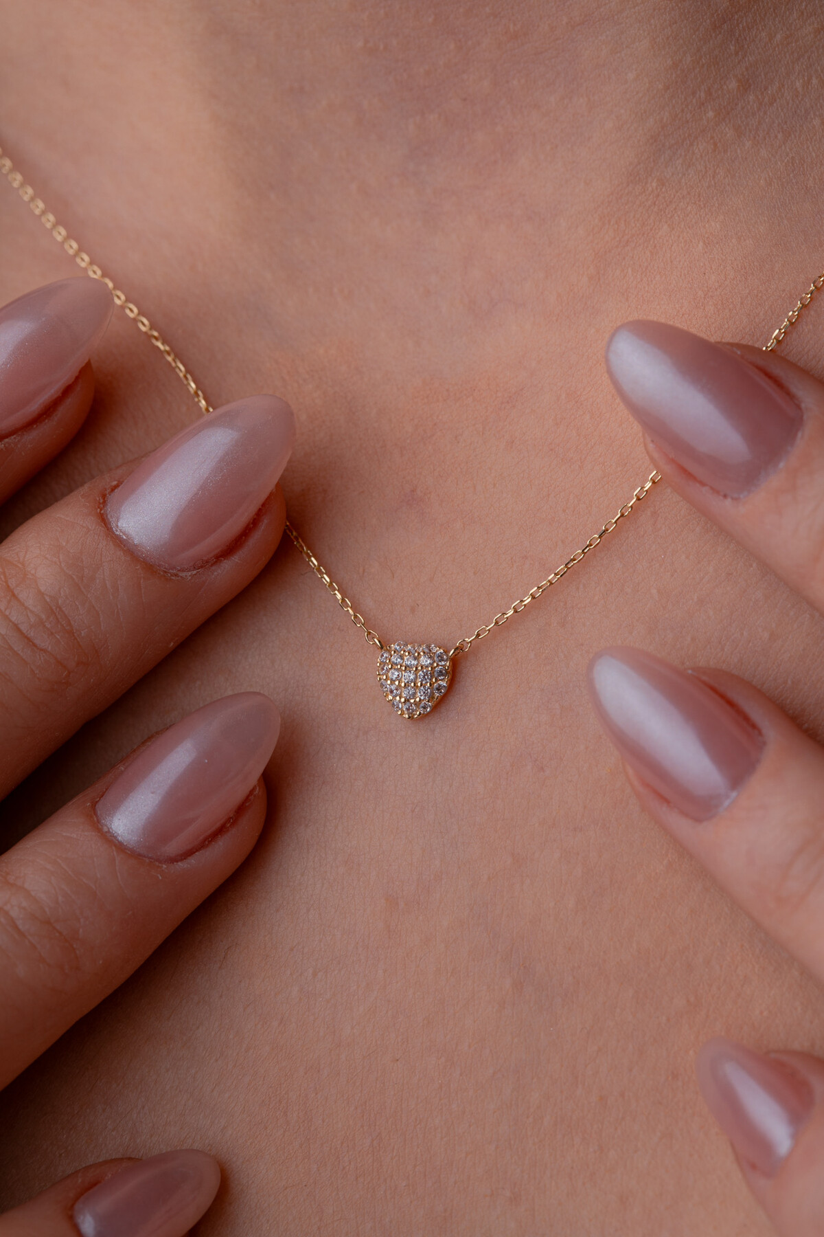 14 Ayar Altın Kalp Kolye