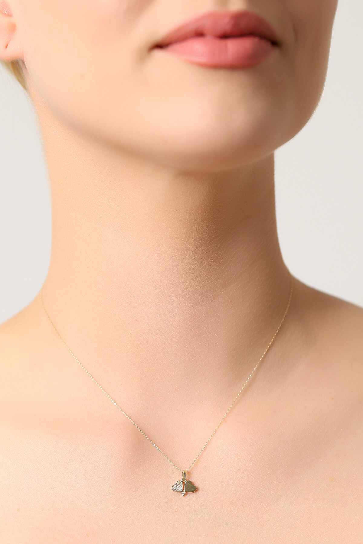 14 Ayar Altın Kalp Kolye