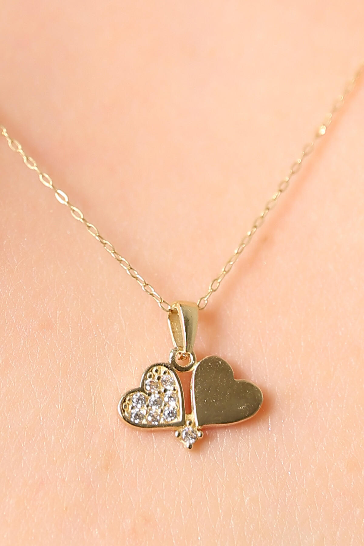 14 Ayar Altın Kalp Kolye