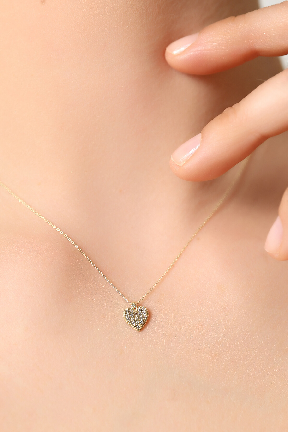 14 Ayar Altın Kalp Kolye
