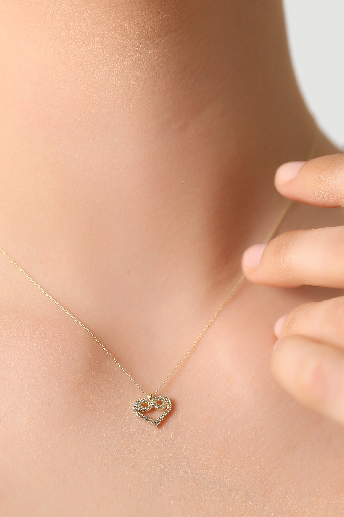 14 Ayar Altın Kalp Kolye
