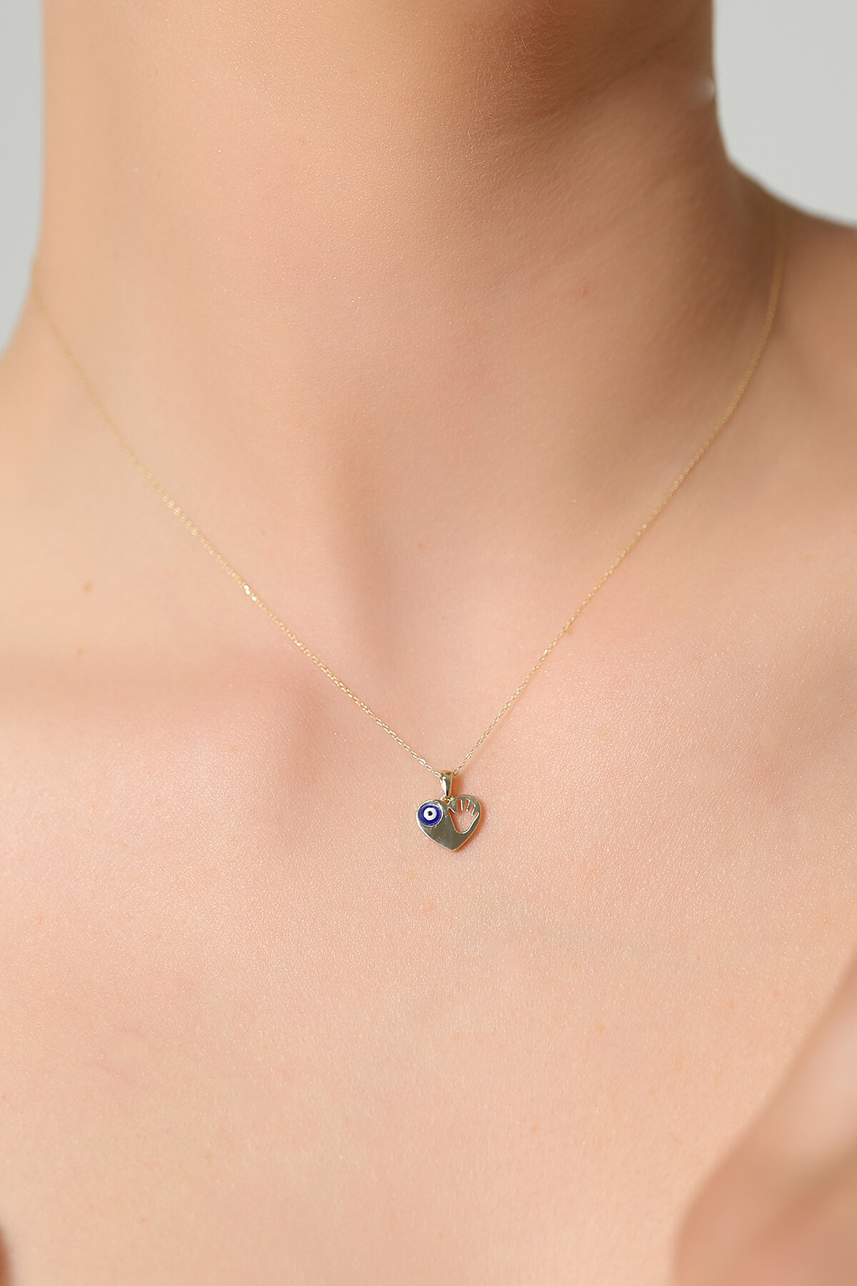 14 Ayar Altın Kalp Kolye