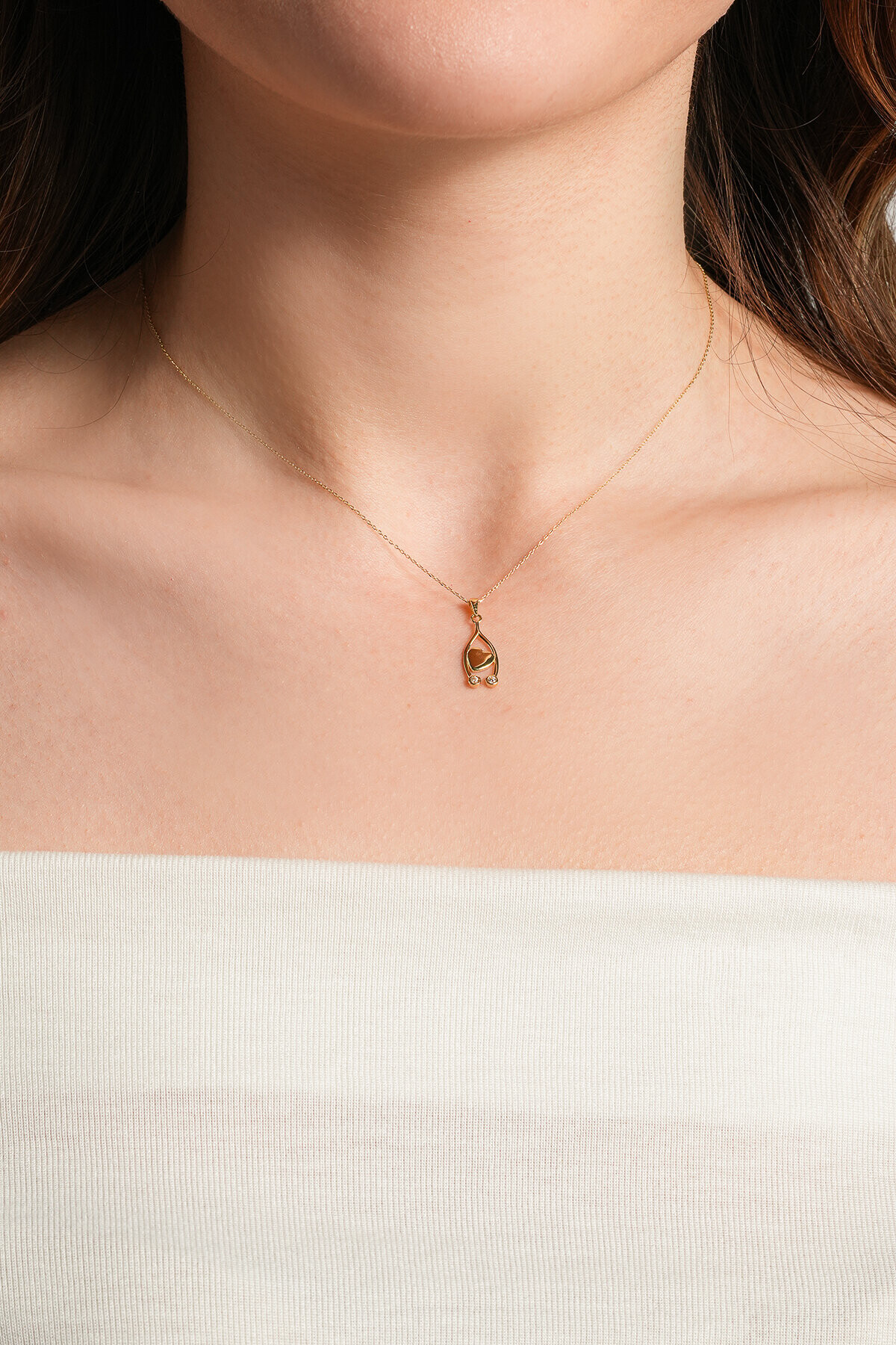 14 Ayar Altın Kalp Kolye