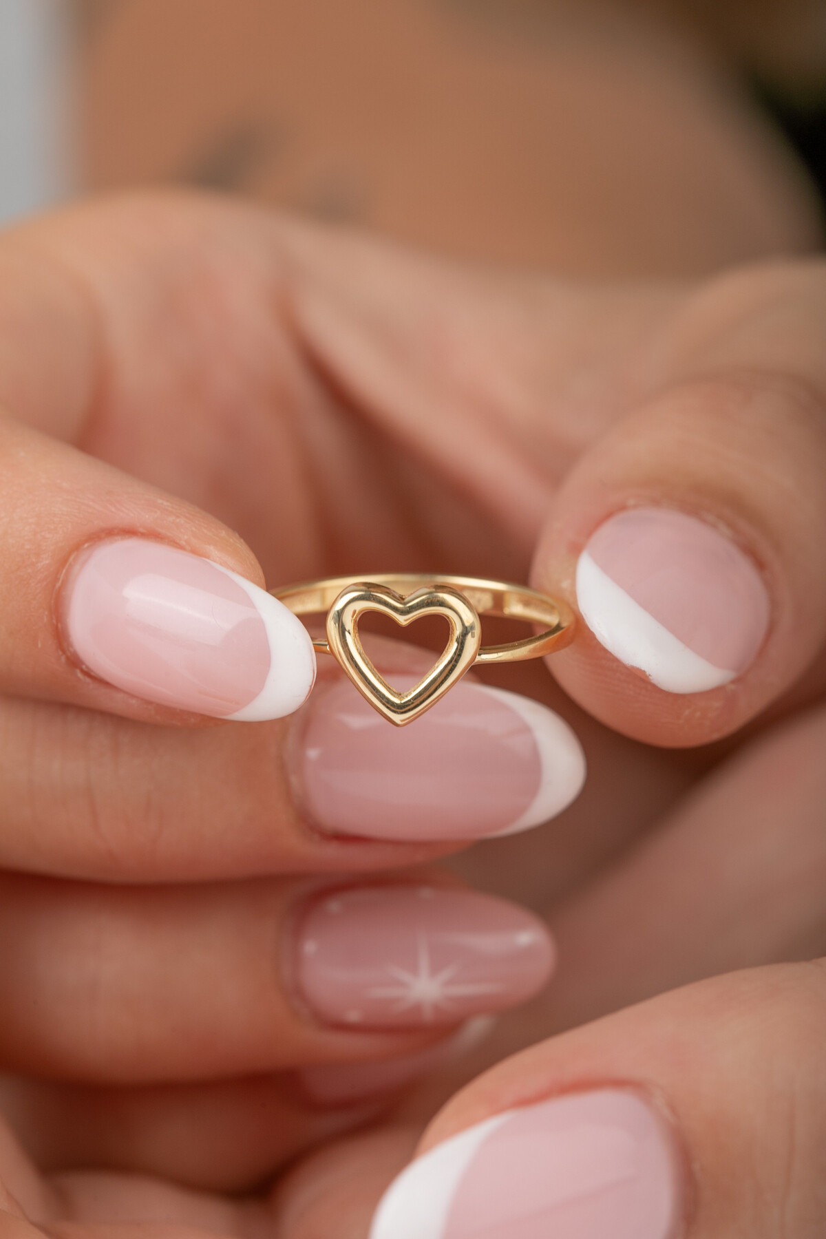 14 Ayar Altın Kalp Yüzük