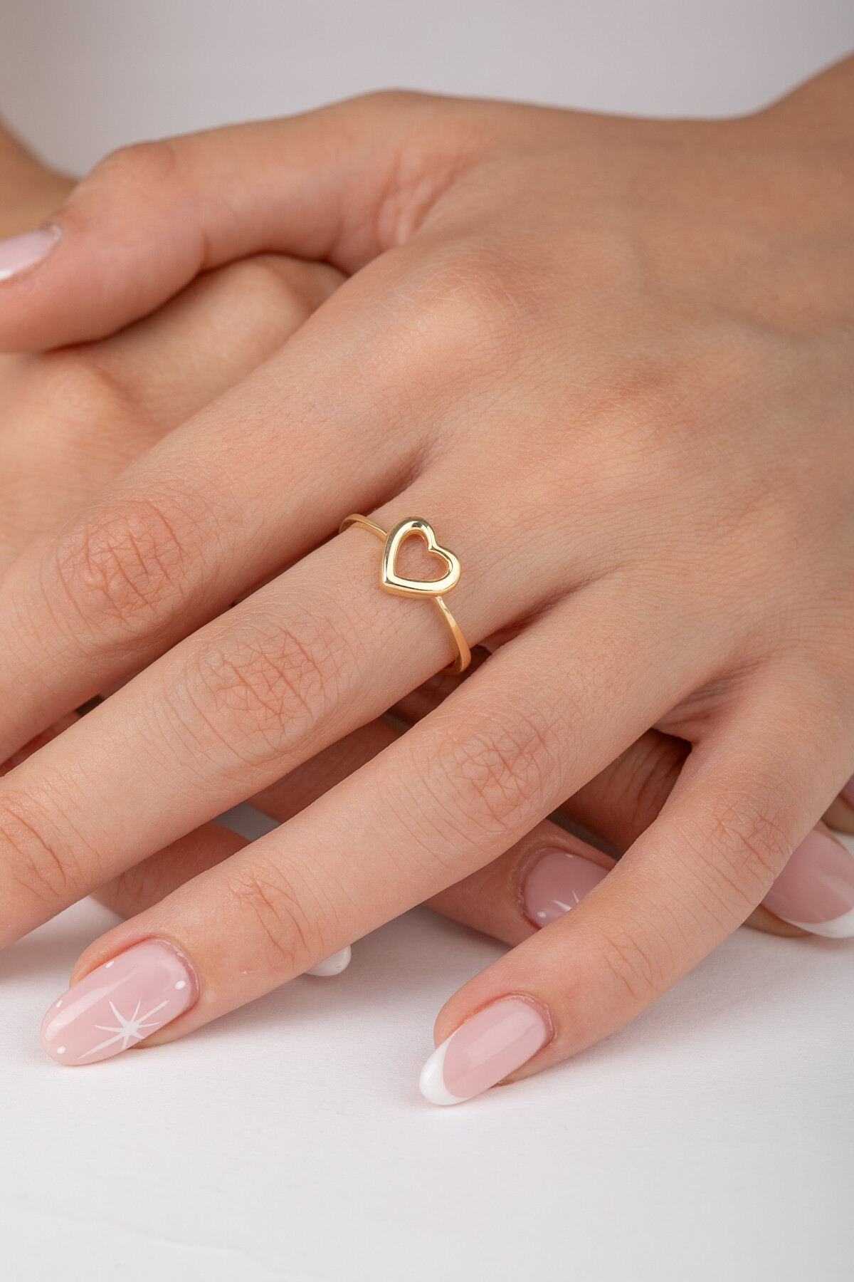 14 Ayar Altın Kalp Yüzük